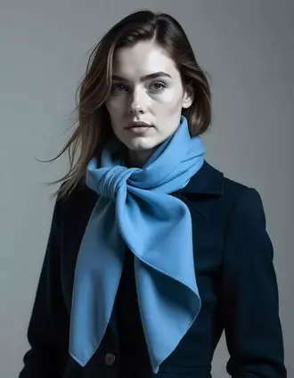 Echarpe femme noeud en cascade