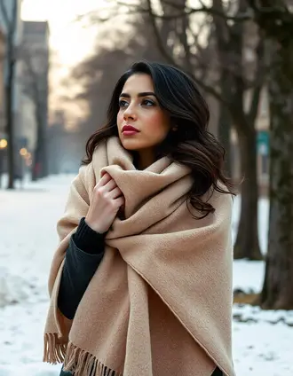écharpe femme cape